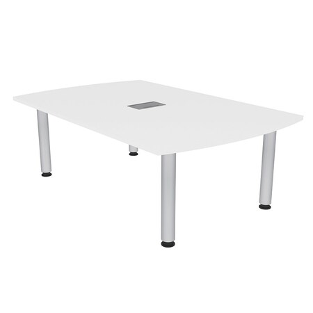 Skutchi Designs 45.25 in W, 71.5 in L, 29 in H, Engineered Wood Top, White H-AREC-4672-PT-09-EL